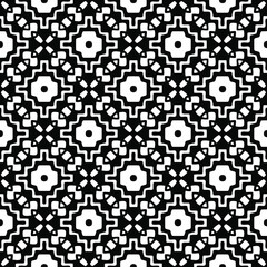 floral seamless pattern background.Geometric ornament for wallpapers and backgrounds. Black and white 

pattern. 