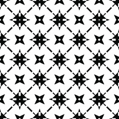 floral seamless pattern background.Geometric ornament for wallpapers and backgrounds. Black and white 

pattern. 