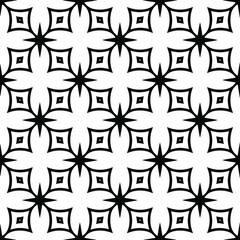 
floral seamless pattern background.Geometric ornament for wallpapers and backgrounds. Black and white 

pattern. 