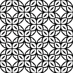 
floral seamless pattern background.Geometric ornament for wallpapers and backgrounds. Black and white 

pattern. 