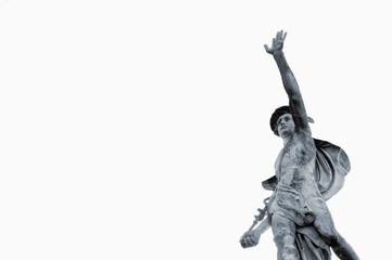 Antique god of commerce, business, merchants and travelers Hermes (Mercury). He also symbolizes...