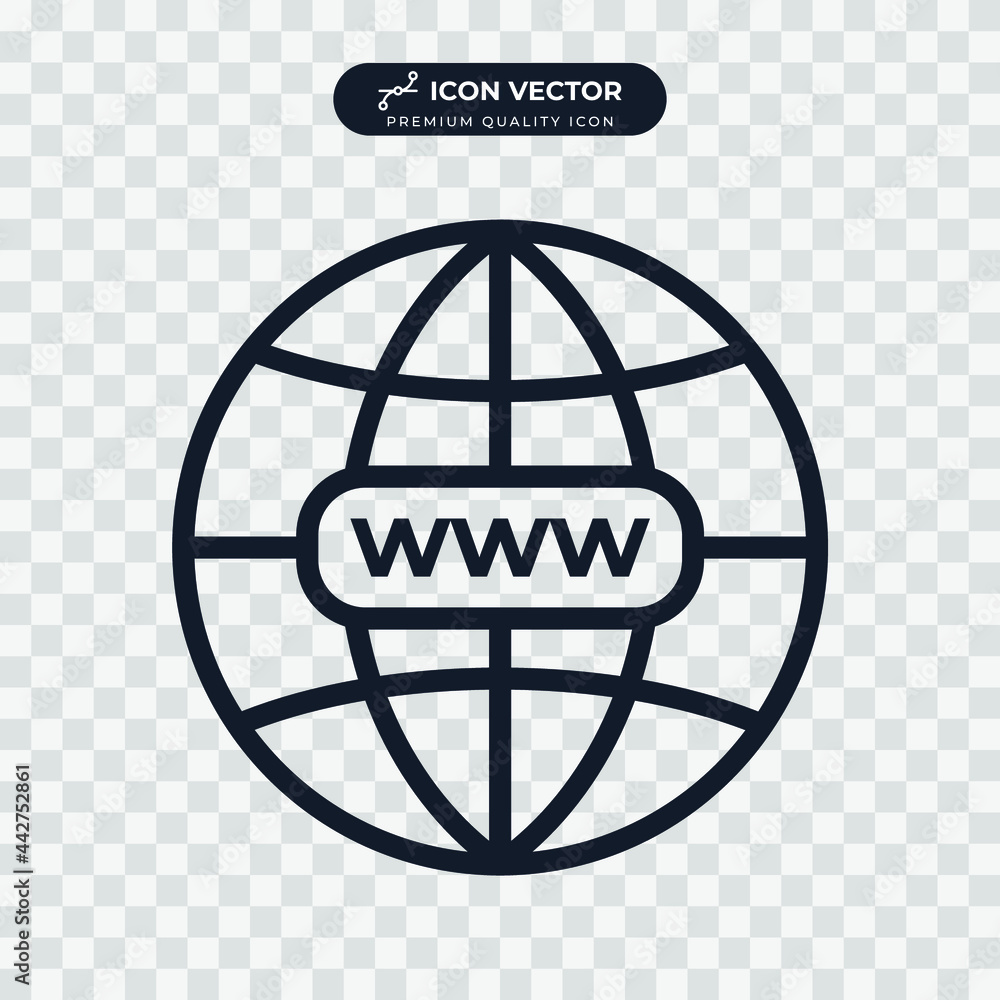 Poster go to web icon symbol template for graphic and web design collection logo vector illustration