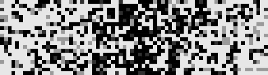 Halftone squares. Vector stylized geometric pattern and background. Falling pixels. Abstract mosaic. Vector illustration.