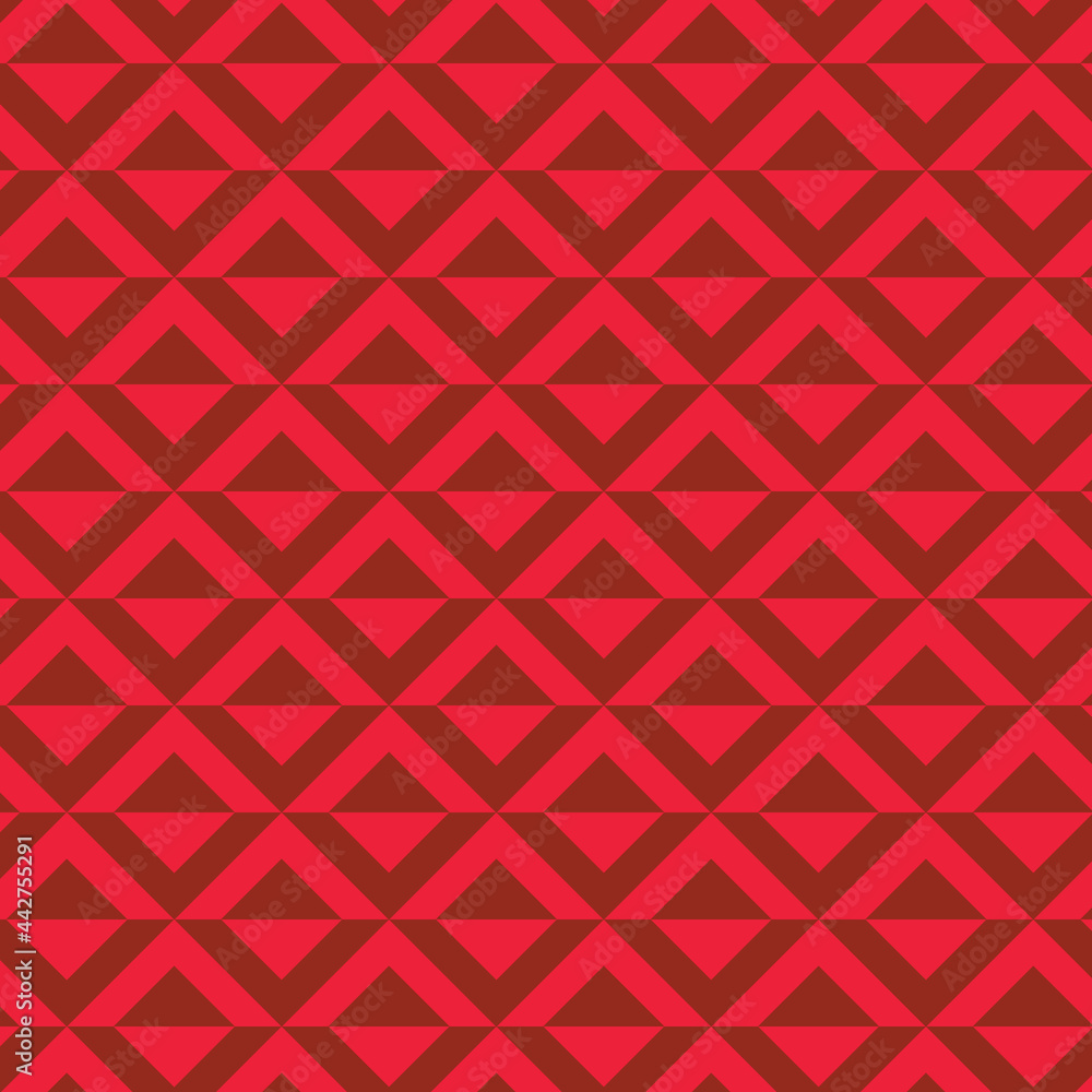 Poster modern square red geometric seamless pattern background. abstract geometric red square pattern.