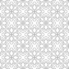 
Vector geometric pattern. Repeating elements stylish background abstract ornament for wallpapers and 

backgrounds. Black and white colors 