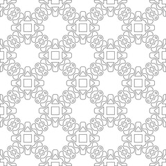 
Vector geometric pattern. Repeating elements stylish background abstract ornament for wallpapers and 

backgrounds. Black and white colors 