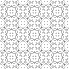 Vector geometric pattern. Repeating elements stylish background abstract ornament for wallpapers and 

backgrounds. Black and white colors 
