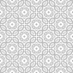 Vector geometric pattern. Repeating elements stylish background abstract ornament for wallpapers and 

backgrounds. Black and white colors 
