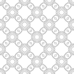 Fototapeta premium Vector geometric pattern. Repeating elements stylish background abstract ornament for wallpapers andbackgrounds. Black and white colors 