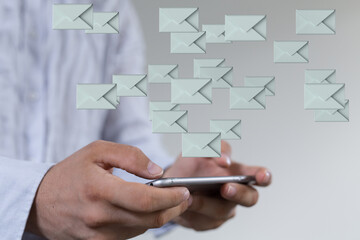 Network Communications with email symbol.