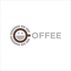 coffee logo design. creative coffee letter vector logo illustration