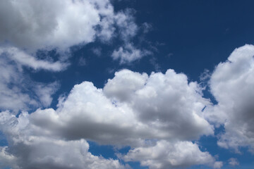Fototapeta premium Blue sky and white clouds, nature create very beautifully. 