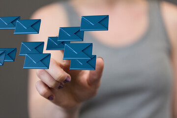 Network Communications with email symbol.