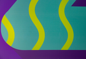 abstract drawing, colored drawing of heel sock