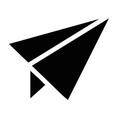 design plane isolated on black