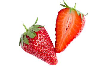 sweet strawberry on white background