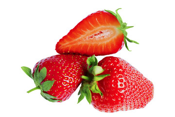 sweet strawberry on white background