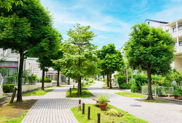 Obraz premium 閑静な住宅街