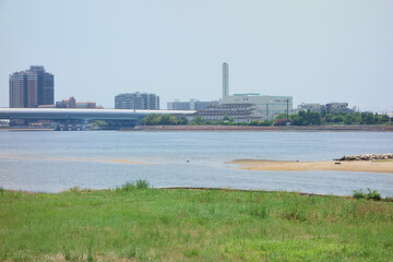 Naklejka premium 御前浜公園から見た風景