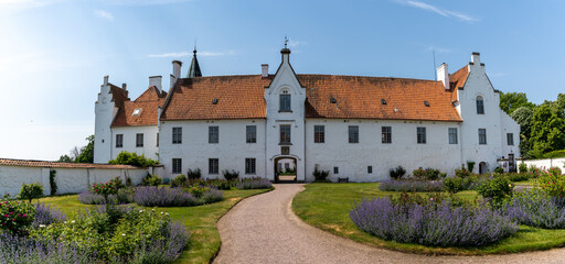Naklejka premium panorama view of the Bosjokloster and castle in southern Sweden