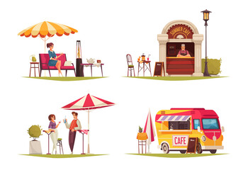 Street Cafe Concept Compositions