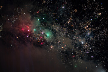 fireworks in the night