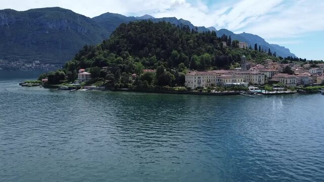 Landscape of Lake Como near Bellagio, north Italy