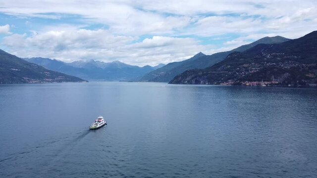 Landscape of Lake Como near Bellagio, north Italy