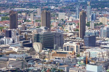 Fototapeta na wymiar Central London aerial view