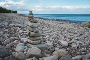 stone balanced on each other