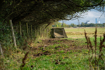 A field with a bridge in kristianstad vattenrike