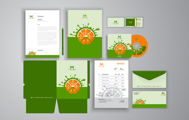 Branding stationery design for business