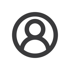User icon. Human person symbol. Avatar login sign.