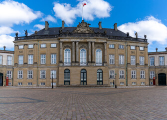 view of the Amalienborg Palace in Copenhagen