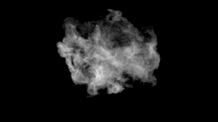 Smoke, steam explosion or puff.