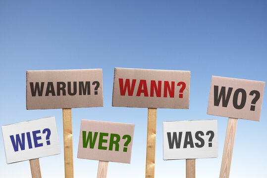 Ausfragen mit Schilder