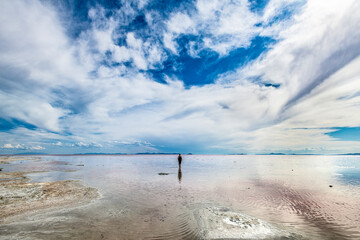 The Great Salt Lake.