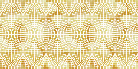 Pattern of vector mosaic in the oriental style.