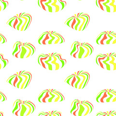 Pattern with distortioned multicolored sweets for design, wallpaper, background, layout, brochures, posters, patterns, textures, decor, textiles, fabrics, banners, templates