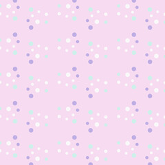 Simple dot pattern on pink background. Stylish design for your wallpaper. Vector illustration