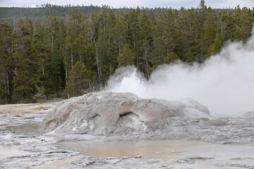 Geothermal feature, Yellowstone National Park, Wyoming, USA