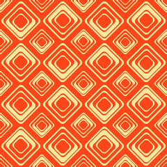 Orange tiles. Vector repeated and alternate tiles wallpaper.