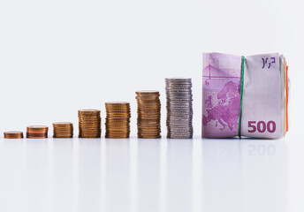 cash money increase - success concept