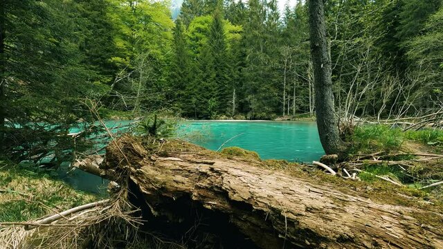 Panorama on the Turquoise Lake of Amola