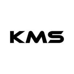 KMS letter logo design with white background in illustrator, vector logo modern alphabet font overlap style. calligraphy designs for logo, Poster, Invitation, etc.