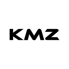 KMZ letter logo design with white background in illustrator, vector logo modern alphabet font overlap style. calligraphy designs for logo, Poster, Invitation, etc.
