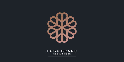 Boutique logo with creative modern style for company Premium Vector part 2