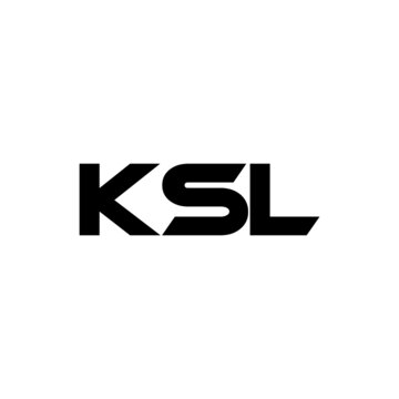 KSL letter logo design with white background in illustrator, vector logo modern alphabet font overlap style. calligraphy designs for logo, Poster, Invitation, etc.