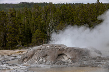 Geothermal feature, Yellowstone National Park, Wyoming, USA