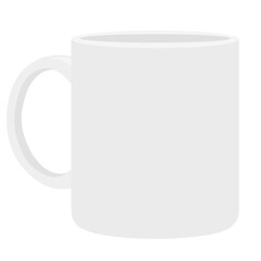 Coffee cup mock up vector svg template for print on demand design